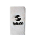 Wide Softee White Wrist Band with Logo