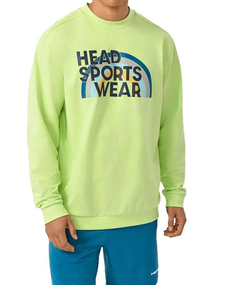 Tricou cu Maneca Lunga Head Rally 811415 Verde Lime - Barbati