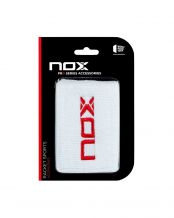 Nox White Wristband Red Logo Box 6