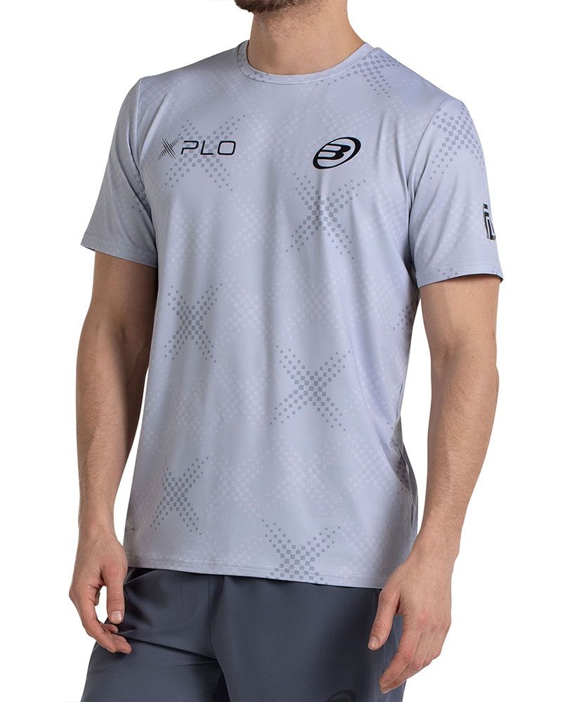 Tricou Bullpadel Di Nenno 26I Gri Deschis - Barbati