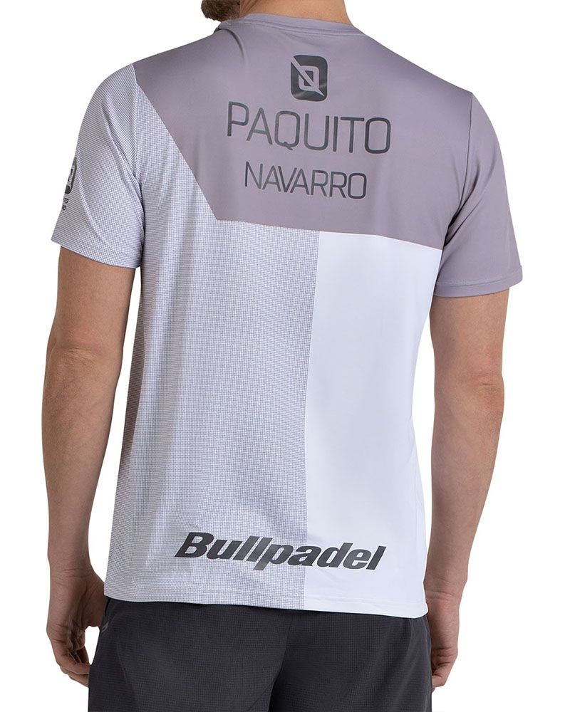 Tricou Bullpadel Paquito 26I Alb - Barbati
