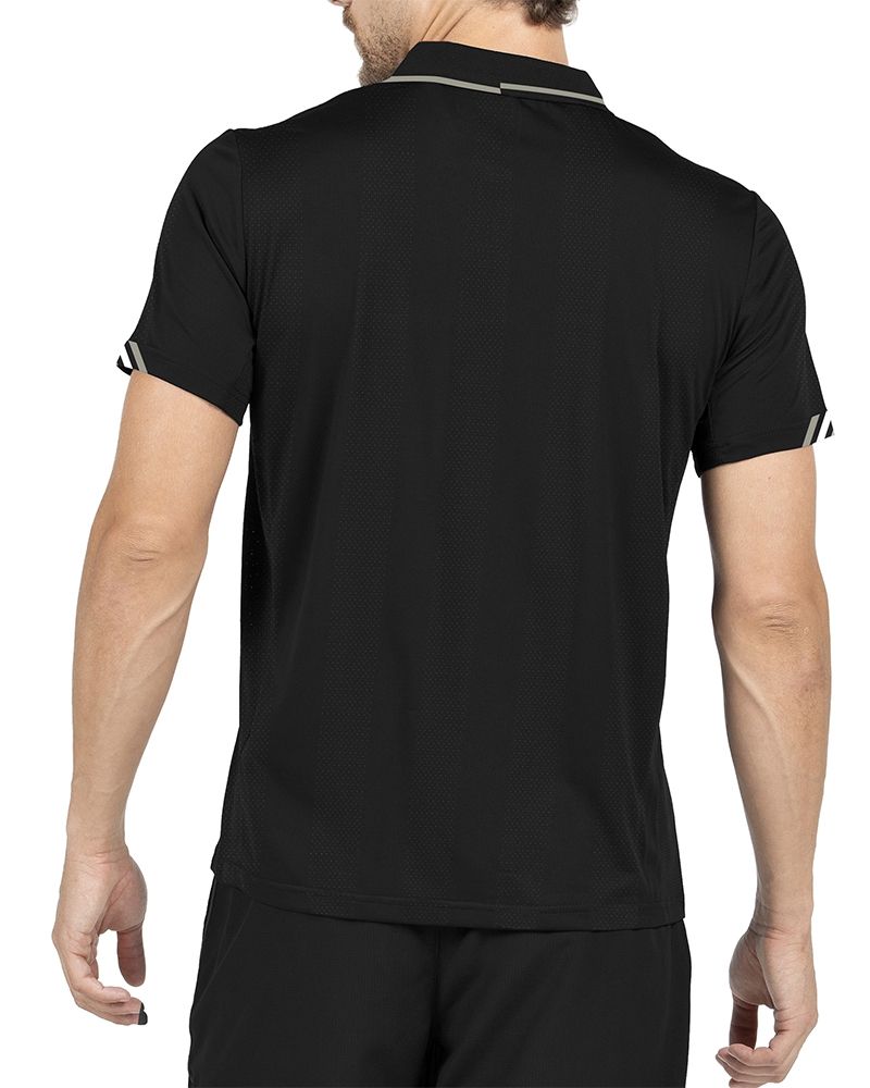 Tricou Polo Bullpadel Tasel Negru - Barbati