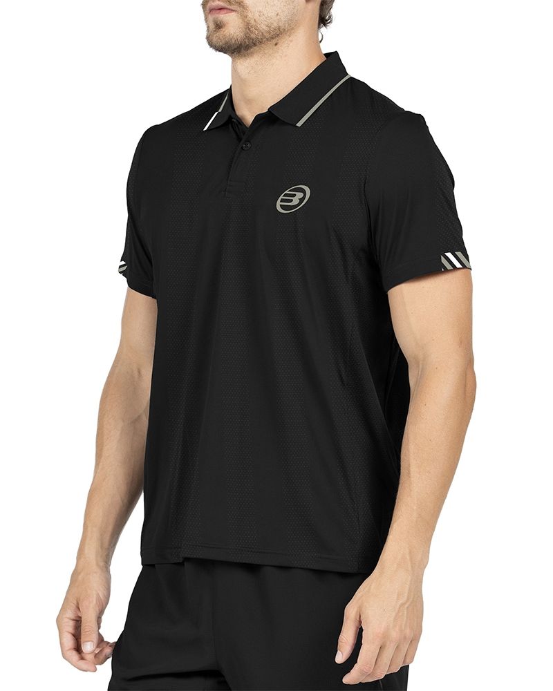 Tricou Polo Bullpadel Tasel Negru - Barbati