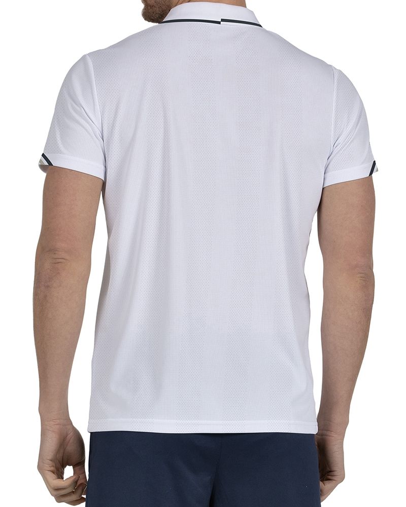 Tricou Polo Bullpadel Tasel Alb - Barbati