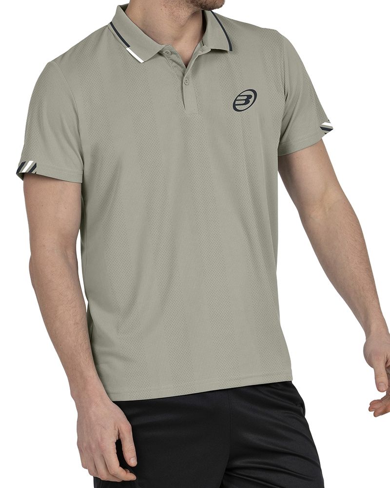 Tricou Polo Bullpadel Tasel Taupe - Barbati