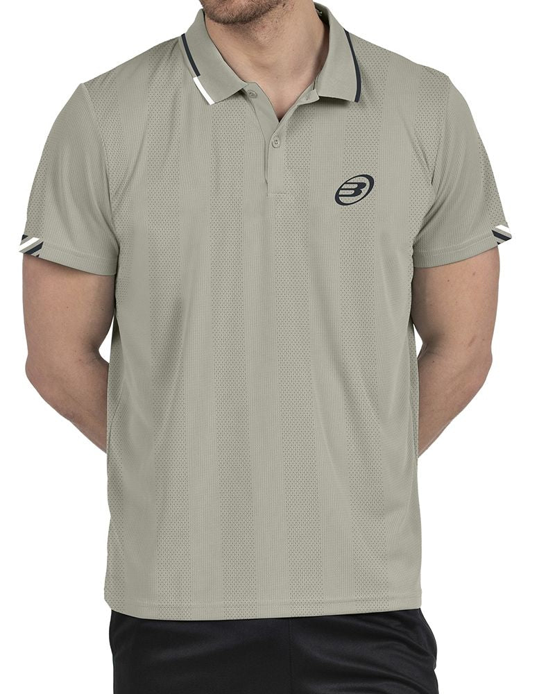 Tricou Polo Bullpadel Tasel Taupe - Barbati