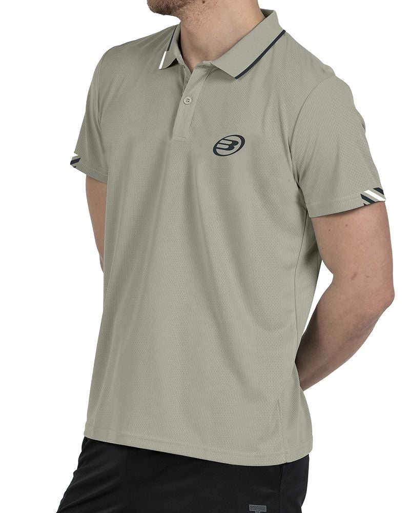 Tricou Polo Bullpadel Tasel Taupe - Barbati