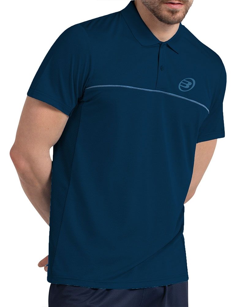 Tricou Polo Bullpadel Cacine Bleumarin - Barbati