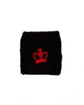 Pack 2 Units Black Crown Short Wristbands